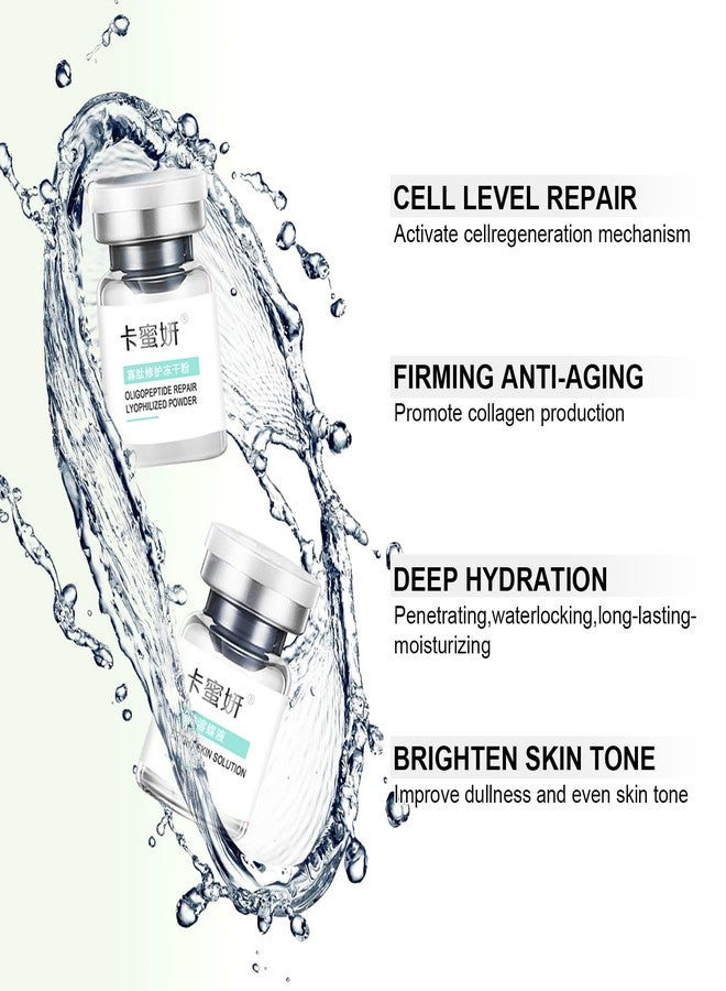 Veerlogix Stem Cell Serum for Face Exosomes for Skin Kit, Plant Extract+Freeze-Dried Hydrolyzed Collagen for Post Treatment Serum, Skin Repair for Improves Skin Radiance Hydrating Skin-Firming, 6 Vial - Image 2