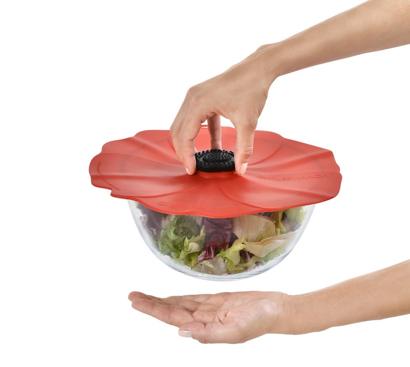 Charles Viancin - Poppy Silicone Lid for Food Storage and Cooking - Airtight Seal on Any Smooth Rim Surface - BPA-Free - Oven, Microwave, Freezer, Stovetop and Dishwasher Safe (11 Inch) - Image 2
