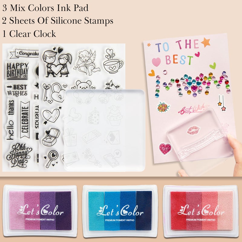 J6&H6 Card Making Kits For Creative people - 30 Blank Greeting Cards And Envelopes with Supplies and Stamp Set-Giftable DIY Greeting Card Set-Perfect for Birthdays Festive Celebrations Christmas Thank You - Image 4