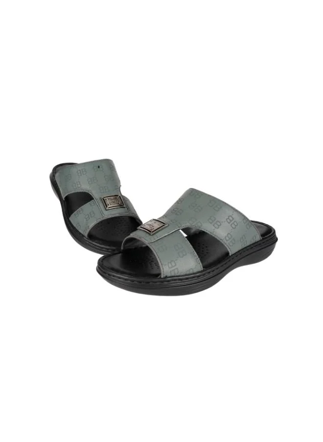 بارجيل أونو 008-3462 Barjeel Mens Arabic Sandals 21410-13 Grey