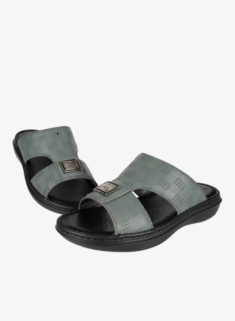 barjeel uno 008-3462 Barjeel Mens Arabic Sandals 21410-13 Grey