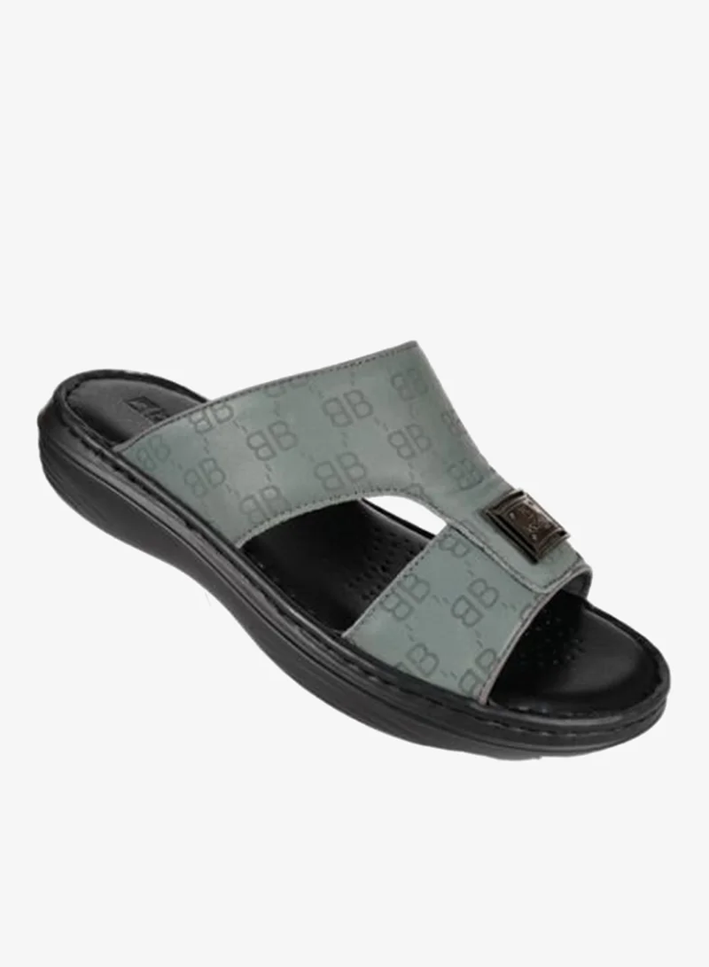 barjeel uno 008-3462 Barjeel Mens Arabic Sandals 21410-13 Grey