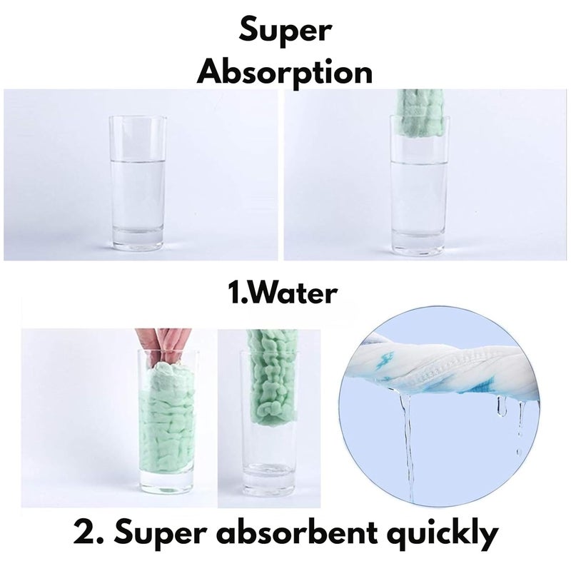 OBaby طقم مناديل تجشؤ من القطن الموسلين الفائق النعومة 6 طبقات 25 سم × 50 سم (عبوة من 5) | عالية الامتصاص وسريعة الجفاف لانسدادات حديثي الولادة | أكثر من 20 طباعة مختلطة لطيفة | لطيفة على بشرة الطفل الحساسة - Image 5