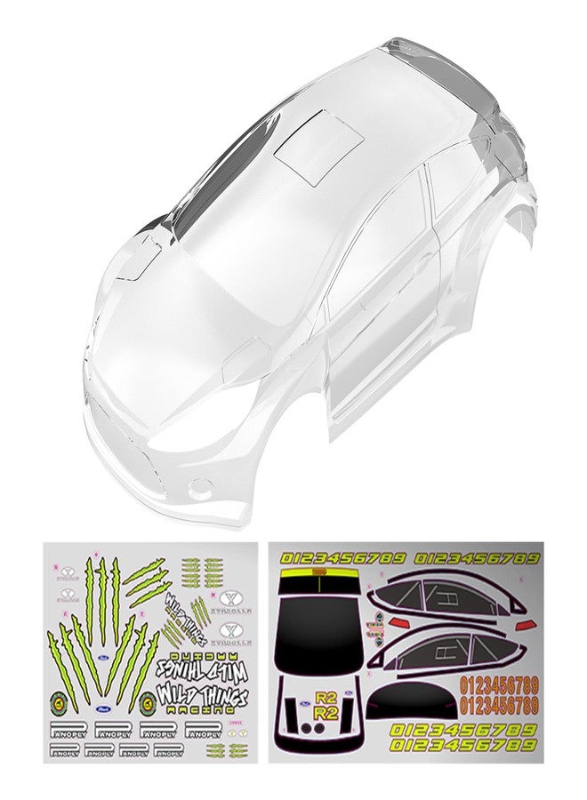 CROBOLL XTS-029 Body Shell with Stickers (Clear Body Shell) for 1:10 Rally Car - Image 3