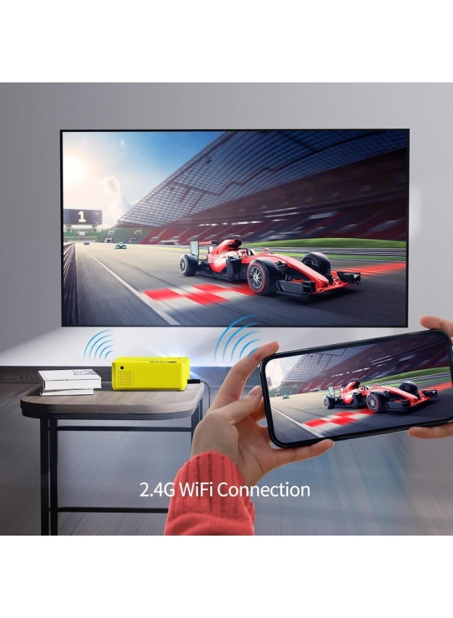 ويواتش جهاز عرض فيديو صغير V10، لاسلكي محمول مع بلوتوث، دقة عالية كاملة 1080 بكسل، متوافق مع HDMI وVGA وTV Stick وAndroid - Image 5