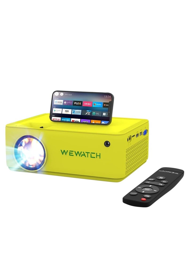 ويواتش جهاز عرض فيديو صغير V10، لاسلكي محمول مع بلوتوث، دقة عالية كاملة 1080 بكسل، متوافق مع HDMI وVGA وTV Stick وAndroid - Image 1