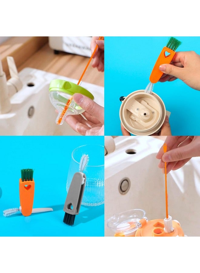 tokerut 6 Pack Reusable Silicone Straw Brush, 9.45 Inches Extra Long Straw Cleaner and Tumbler Lid Brush, 6mm & 8mm Straw Detail Cleaning Brush Straw Cleaning Tool for Bottle Caps, Straws, Pipe, Tubes - Image 4