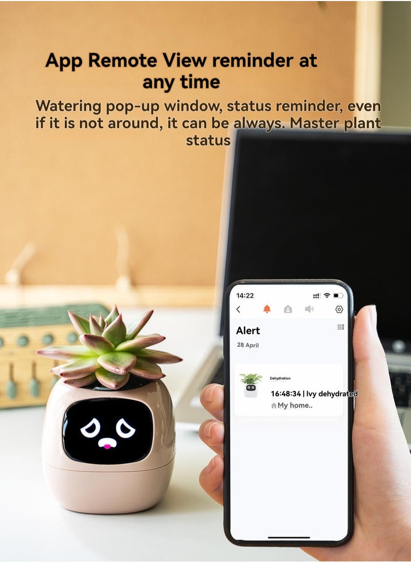 Ivy AI Plant Care Pet Robot – Smart Expression Assistant  Desktop Interactive Toy