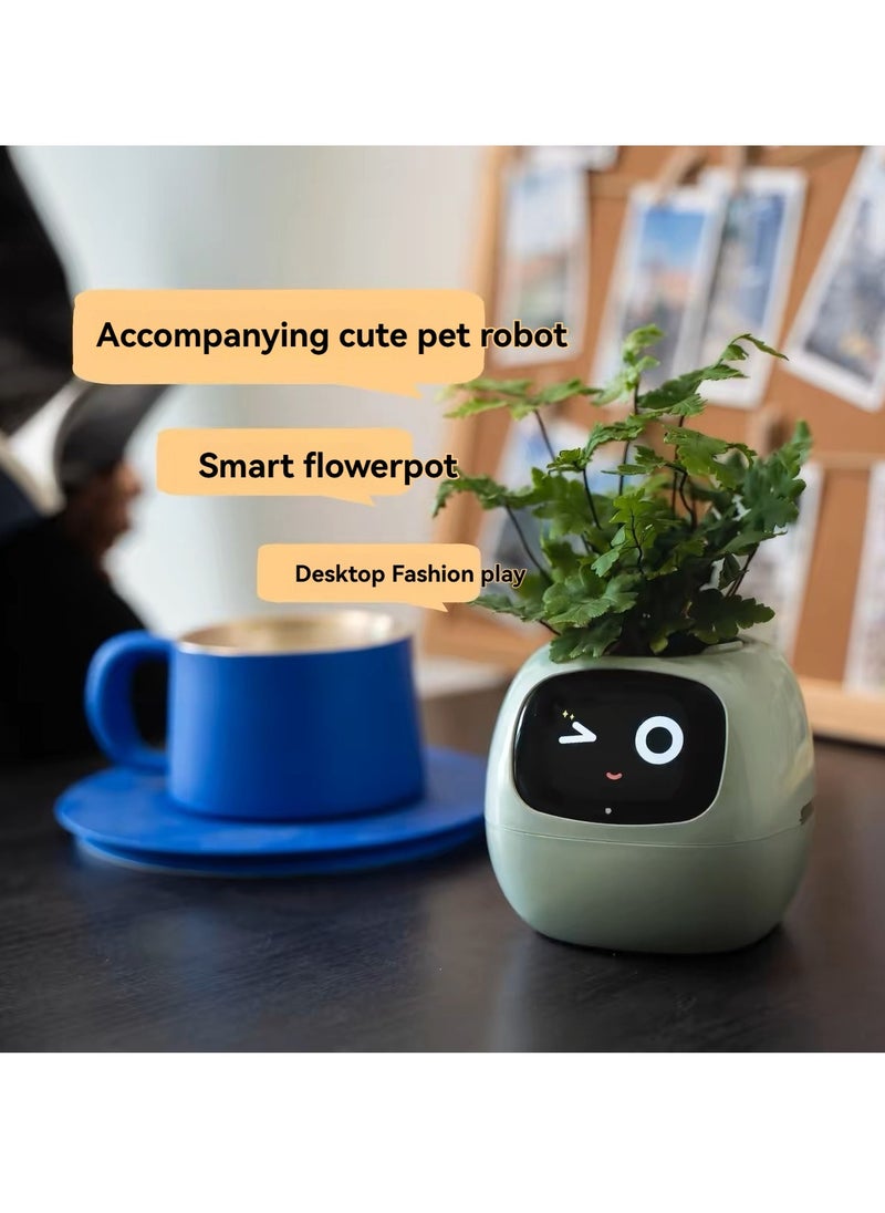 Ivy AI Plant Care Pet Robot – Smart Expression Assistant  Desktop Interactive Toy
