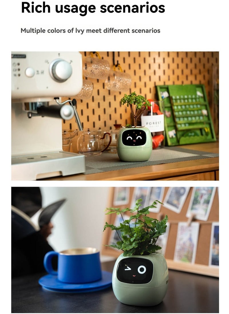 Ivy AI Plant Care Pet Robot – Smart Expression Assistant  Desktop Interactive Toy