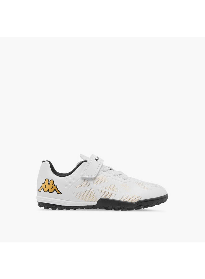 Kappa Boys' Logo Print Football Shoes with Hook and Loop Closure - Image 3