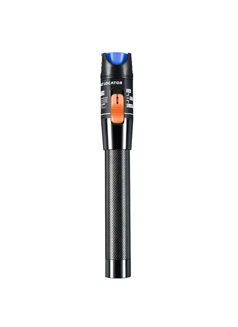 Visual Fault Locator, 1-60km Fiber Optic Red Light Pen, Vfl Optical Fiber Cable Fault Tester, Red Light Pen For Network Fiber Cable Test, Fiber Optic Source Tester Detector Meter, (15mw Blue+Orange)