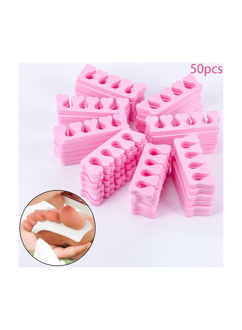 LA PERLA TECH  Soft Sponge Finger Toe Separator Divider Spacer EVA Foam Nail Art Pedicure Manicure Tools  - Image 2