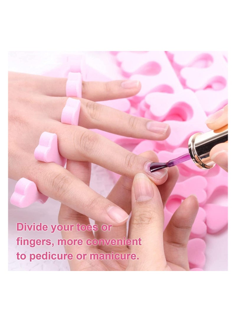 LA PERLA TECH  Soft Sponge Finger Toe Separator Divider Spacer EVA Foam Nail Art Pedicure Manicure Tools  - Image 3