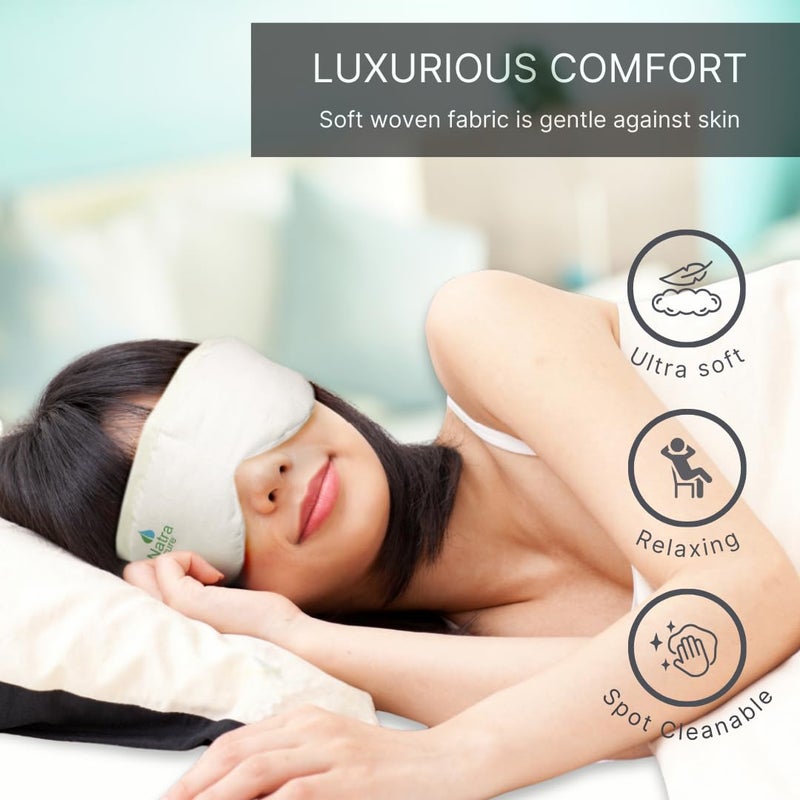 NatraCure Steam Heated Eye Mask â€“ Warm Compress for Eyes, Microwavable for Dry Eyes, Stye Eye Treatment, Heated Eye Masks for Dry Eyes, Steam Eye Mask for Dry Eyes - 417SB RET - Image 5