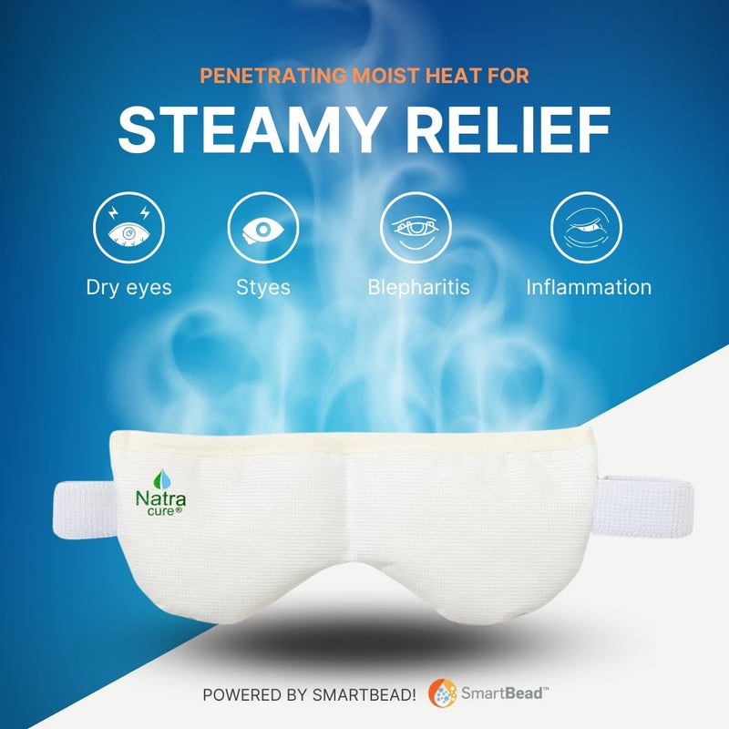 NatraCure Steam Heated Eye Mask â€“ Warm Compress for Eyes, Microwavable for Dry Eyes, Stye Eye Treatment, Heated Eye Masks for Dry Eyes, Steam Eye Mask for Dry Eyes - 417SB RET - Image 2