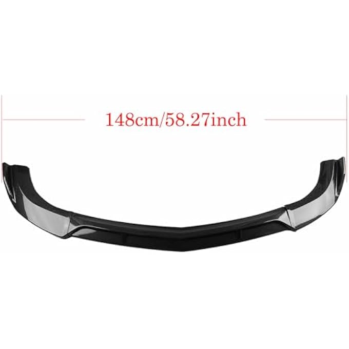 AUSMILA Front Bumper Lip Spoiler for Mercedes-Benz W204 C Class C200 C250 C300 2008-2014 Sport Version - Image 3