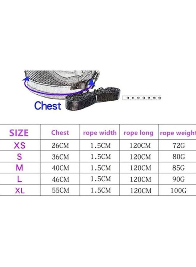 NIBEMINENT Reflective Design Pet Chest Vest Strap Black 36cm - Image 2