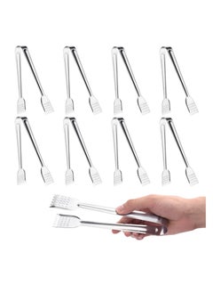Y&D 10 Pack Serving Tongs 7 Inch Functional Small for Food Parties and Holiday Get-togethers, Buffet Appetizer Kitchen Tongs,Versatile Durable  - Image 1