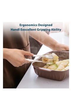 Y&D 10 Pack Serving Tongs 7 Inch Functional Small for Food Parties and Holiday Get-togethers, Buffet Appetizer Kitchen Tongs,Versatile Durable  - Image 3
