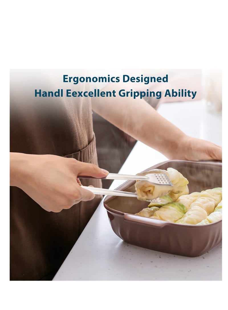 Y&D 10 Pack Serving Tongs 7 Inch Functional Small for Food Parties and Holiday Get-togethers, Buffet Appetizer Kitchen Tongs,Versatile Durable  - Image 3