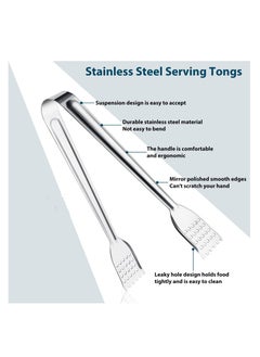 Y&D 10 Pack Serving Tongs 7 Inch Functional Small for Food Parties and Holiday Get-togethers, Buffet Appetizer Kitchen Tongs,Versatile Durable  - Image 5