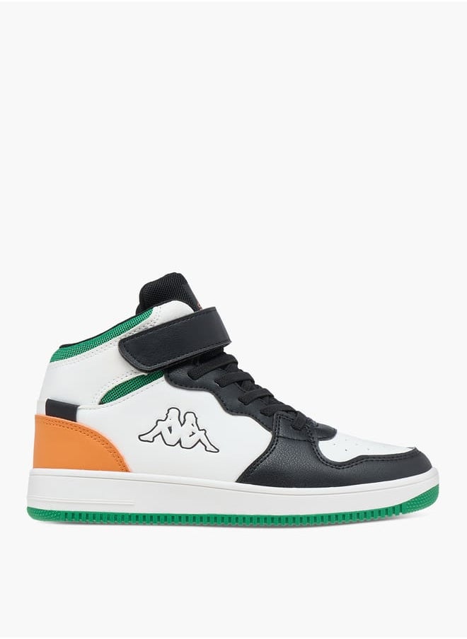 Kappa Boys' Logo Detail Sports Shoes with Hook and loop Closure  - Image 3