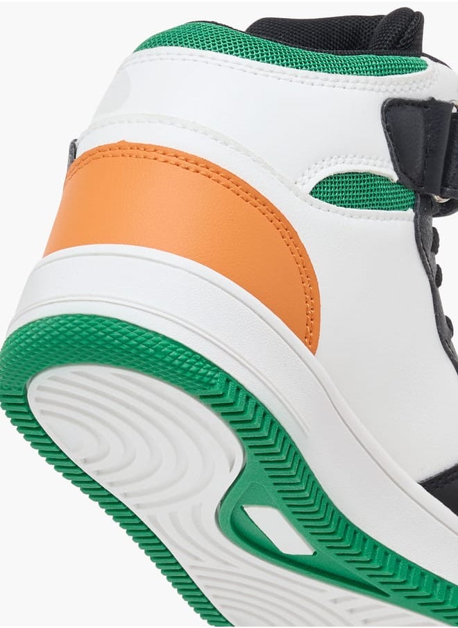 Kappa Boys' Logo Detail Sports Shoes with Hook and loop Closure  - Image 5