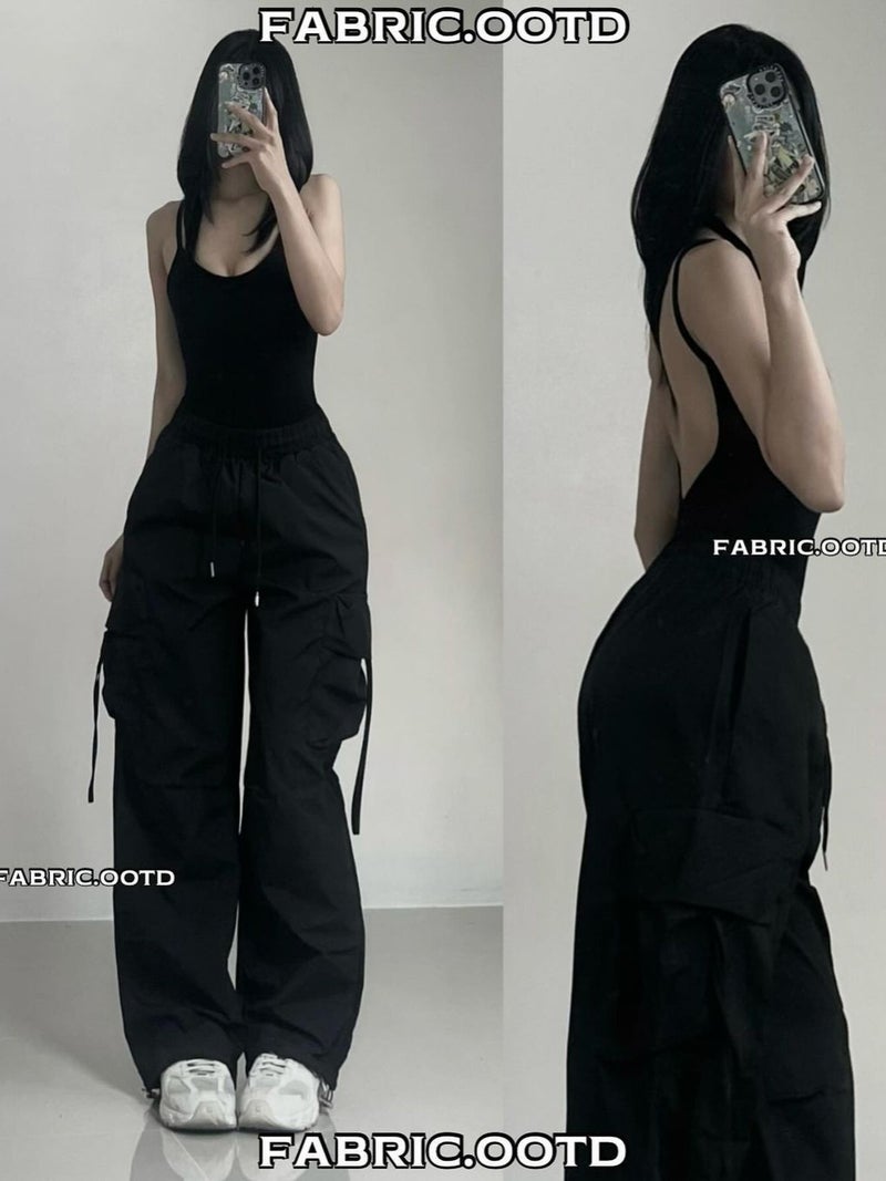 Autumn New Spice Girls Style Workwear Casual Pants Women'S 2024 Loose Straight Long Pants - Image 4