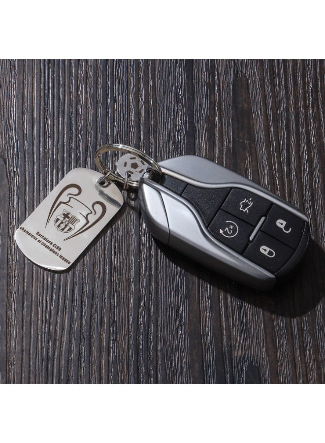 KeyAmor lux Barcelona keychain for Barcelona team fan, comes in fancy gift box which makes it a perfect choice for a special gift  - Image 1