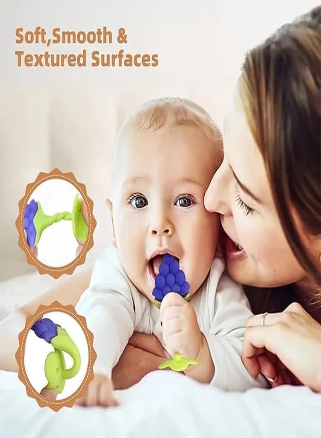 Joy Buzz Baby Fruit Mesh Food Feeder Pacifier and Fruit Shape Silicone Teether Combo(TEETHER.NIBBLER-PO2-2) - Image 5
