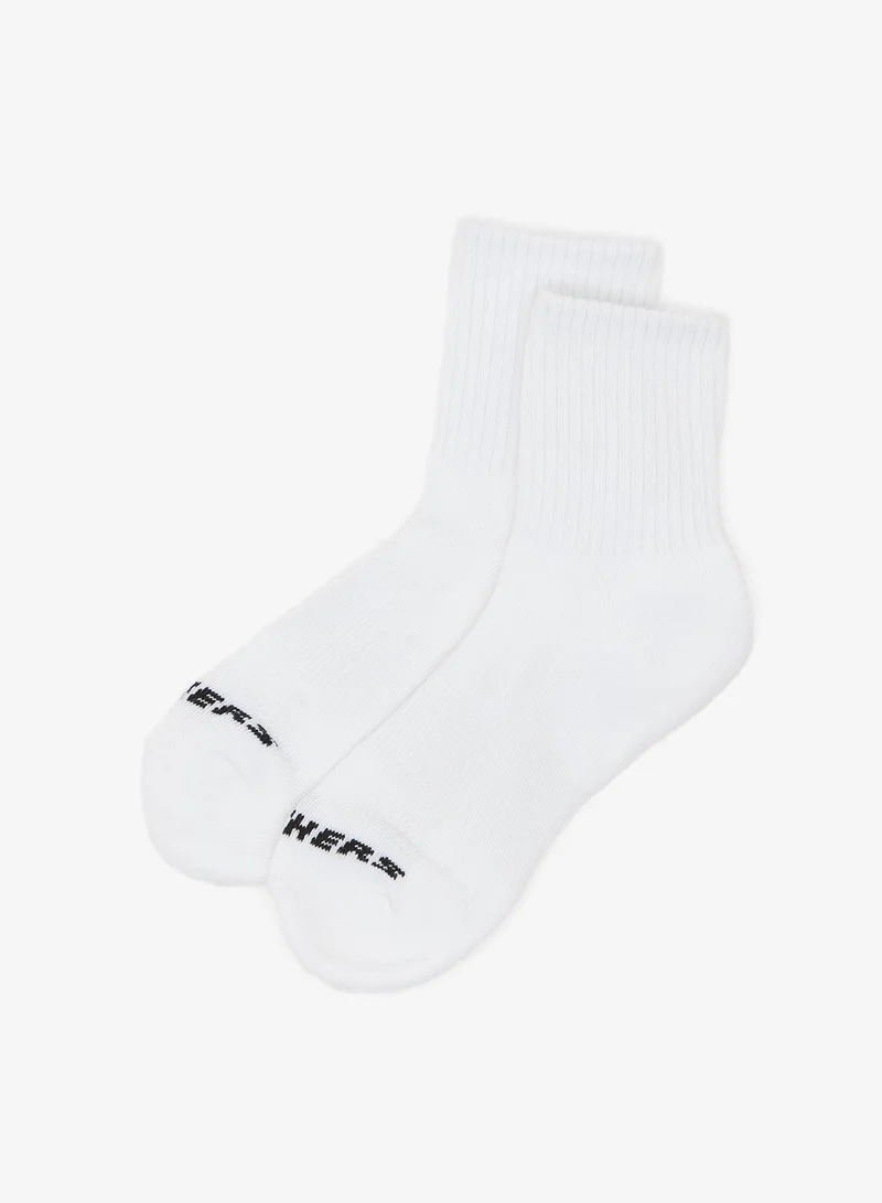 Skechers 3 Pack Half Terry High Quarter Crew Socks