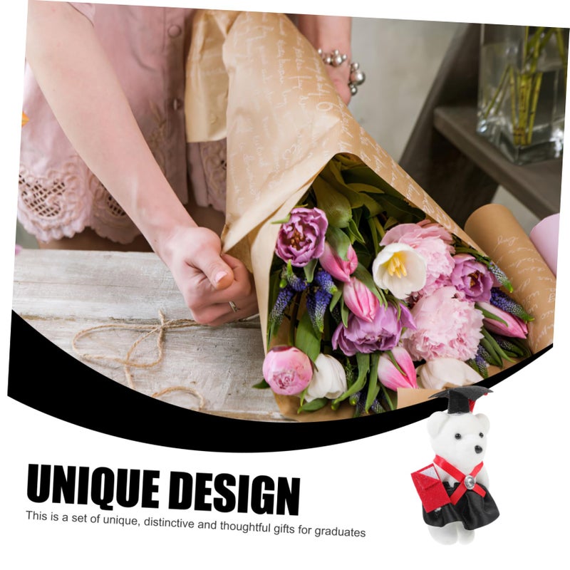 Graduation Bear Cake Decorations 3PCS Adorable Party Props Random Style - Image 5