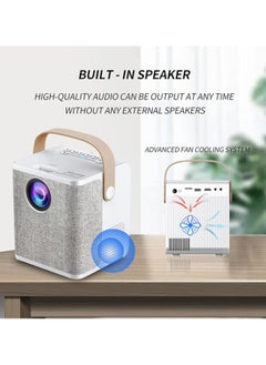 Generic Portable LCD LED Projector Android 7.1 Home Theater with 2.4G/5G Dual-Band WiFi, BT 4.0, Wireless Mirroring, HD AV USB TF Card Input, 3.5mm Audio Out, Remote Control  - Image 5