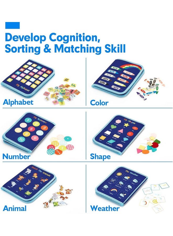 BeFunky BeFunky Toddler Busy Board Book - Montessori Toys for 2+ Years, Birthday Gift - 7 in1 Preschool Learning Activities with Life Skills,Alphabet,Number,Shape,Color,Animal,Weather - Image 4