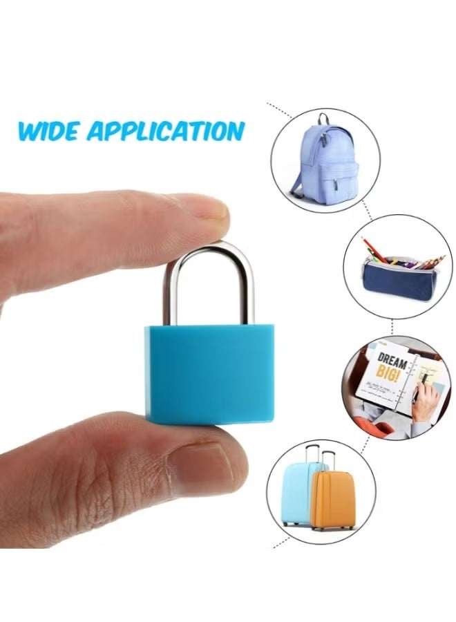 Suitcase Locks with Keys, 5pcs Metal Padlocks Luggage Locks Small Luggage Padlocks Multicolor Locker Lock for Suitcase Backpack Gym Locker Jewelry Box - Image 2
