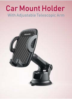 Moxedo Moxedo Car Mount Phone Holder Adjustable Telescopic Arm Windshield/Dashboard 360 Rotation Suction Cup  - Image 2