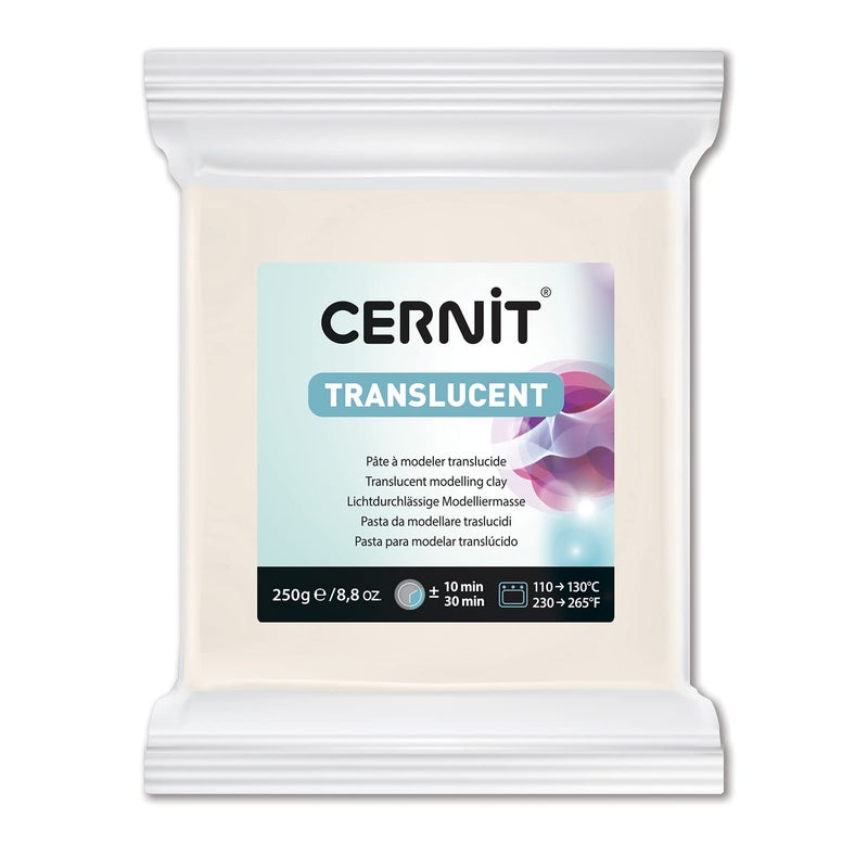 CERNIT 250 g Trans Clay Translucent White