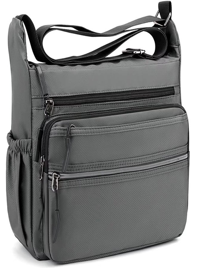 Mudono Messenger Bag for Men Nylon Waterproof Shoulder Bag Large Multi-pocket Crossbody Bag Daily Travel Work Bag Lightweight Satchel - Image 1