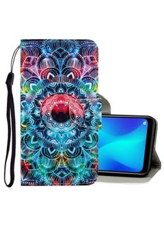 HuHa Case Cover For OPPO A92 / A72 / A52 3D Colored Drawing Horizontal Flip PU Leather Case with Holder & Card Slots & Wallet Mandala 