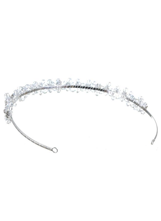 SAMKY Bridal Wedding Tiara Rhinestone Crown Crystal Headpiece Bride'S Hair Accessories  - Image 3