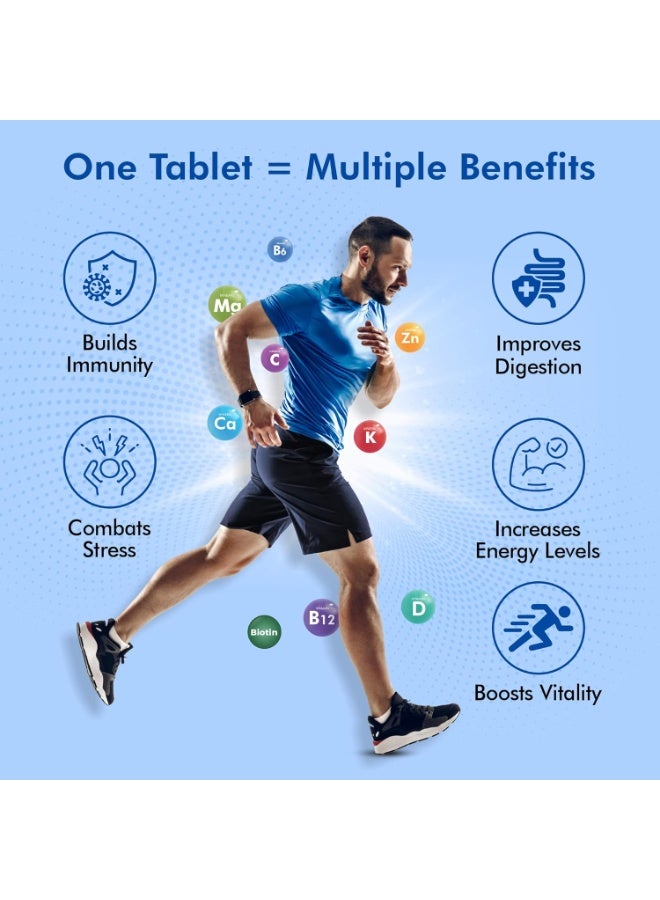 FYTIKA Vita 365-60 Tablets (Pack of 1) | Multivitamin For Men and Women | With Ashwagandha, Ginseng, Probiotics & Prebiotics and Biotin| Enhances Energy, Immunity and Digestion - Image 5