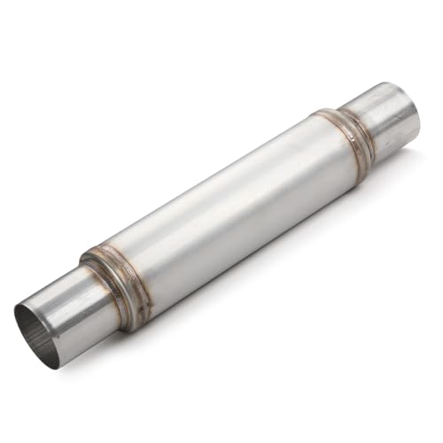 A-KARCK AKARCK 3 Inlet Exhaust Resonator 3 Inlet 3 Outlet 21 Overall Length Muffler Resonator Stainless Steel - Image 1