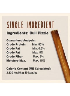 Bully Sticks For Small Dogs  AllNatural Beef Pizzle, High Protein, Low Fat, LongLasting, Grain & RawhideFree Dog Chews For Aggressive Chewers, Small (12 Ounce) - pzsku/Z91D8D88DD82C13B75F4AZ/45/_/1726218411/0ada2a8e-a8da-46d4-aaa1-22f7ae790e78