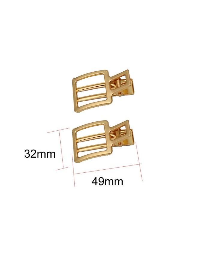 lasenersm 10 Pieces Square Metal Alligator Hair Clips Duckbill Hair Clips Alligator Hair Barrette Crocodile Hair Clips Hairpin Clip Hair Accessories Golden  - Image 3
