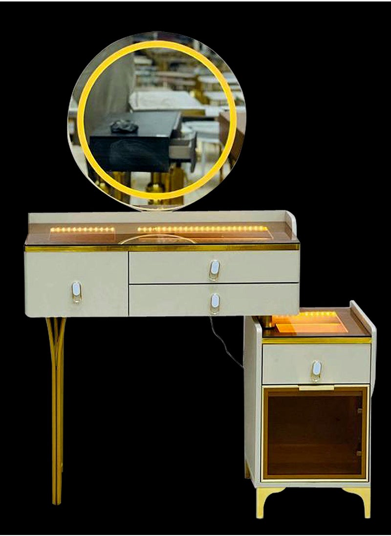 Generic - Modern Vanity Table Make-up Dressing Table Dressing Table with Mirror Makeup Vanity Table Bedroom - Image 1