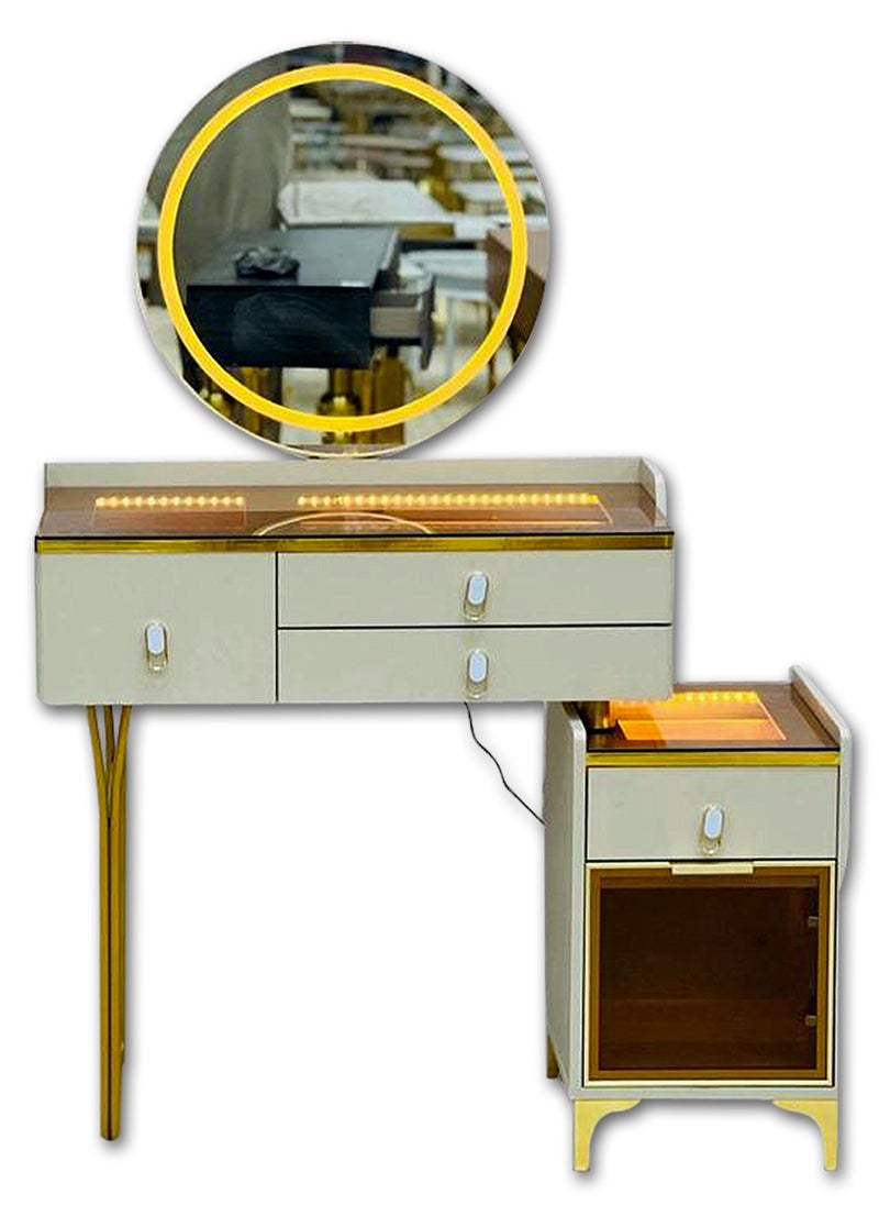 Generic - Modern Vanity Table Make-up Dressing Table Dressing Table with Mirror Makeup Vanity Table Bedroom - Image 1