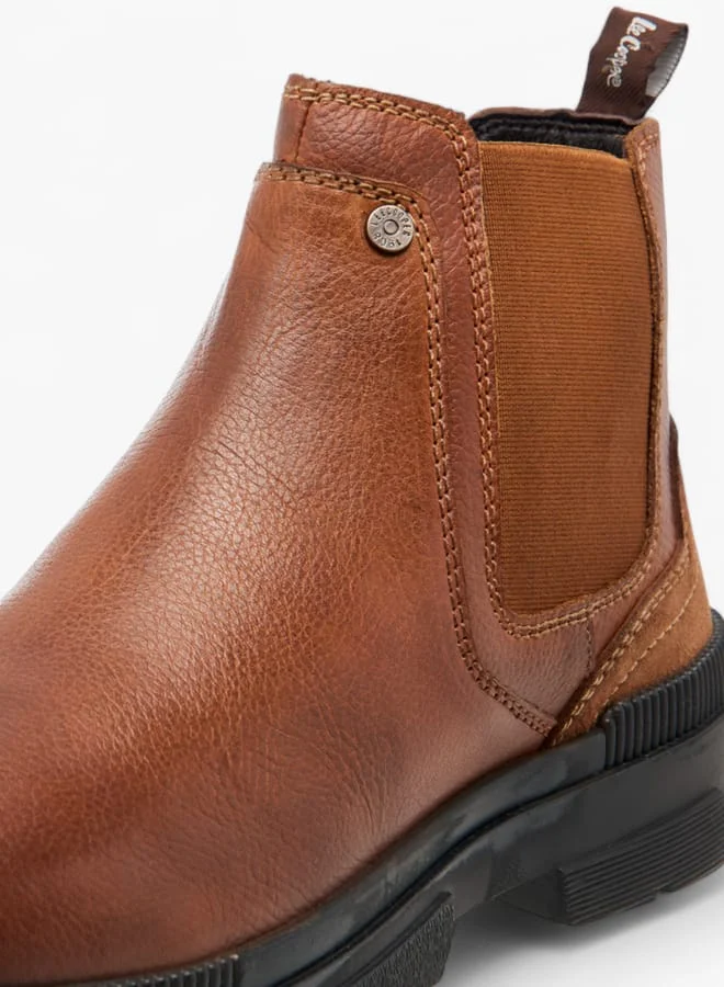 Lee Cooper Mens Solid Slip-On Chelsea Boots