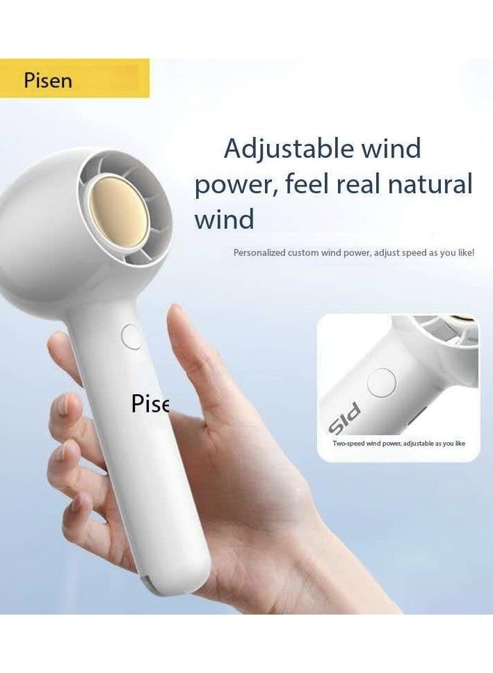 بايزن : مروحة محمولة قابلة للشحن من PISEN – مروحة صغيرة محمولة مع سرعة متغيرة لا نهائية، مروحة شخصية قابلة للشحن عبر USB مثالية للمنزل، المكتب والسفر - Image 3