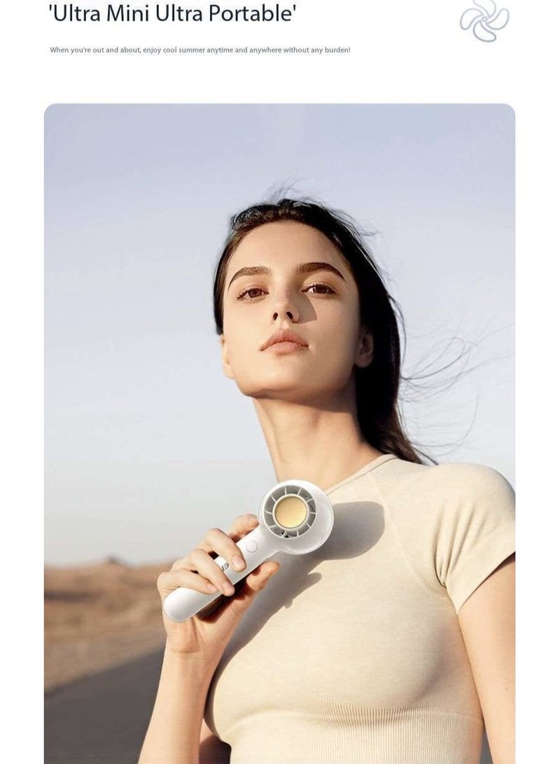 بايزن : مروحة محمولة قابلة للشحن من PISEN – مروحة صغيرة محمولة مع سرعة متغيرة لا نهائية، مروحة شخصية قابلة للشحن عبر USB مثالية للمنزل، المكتب والسفر - Image 4